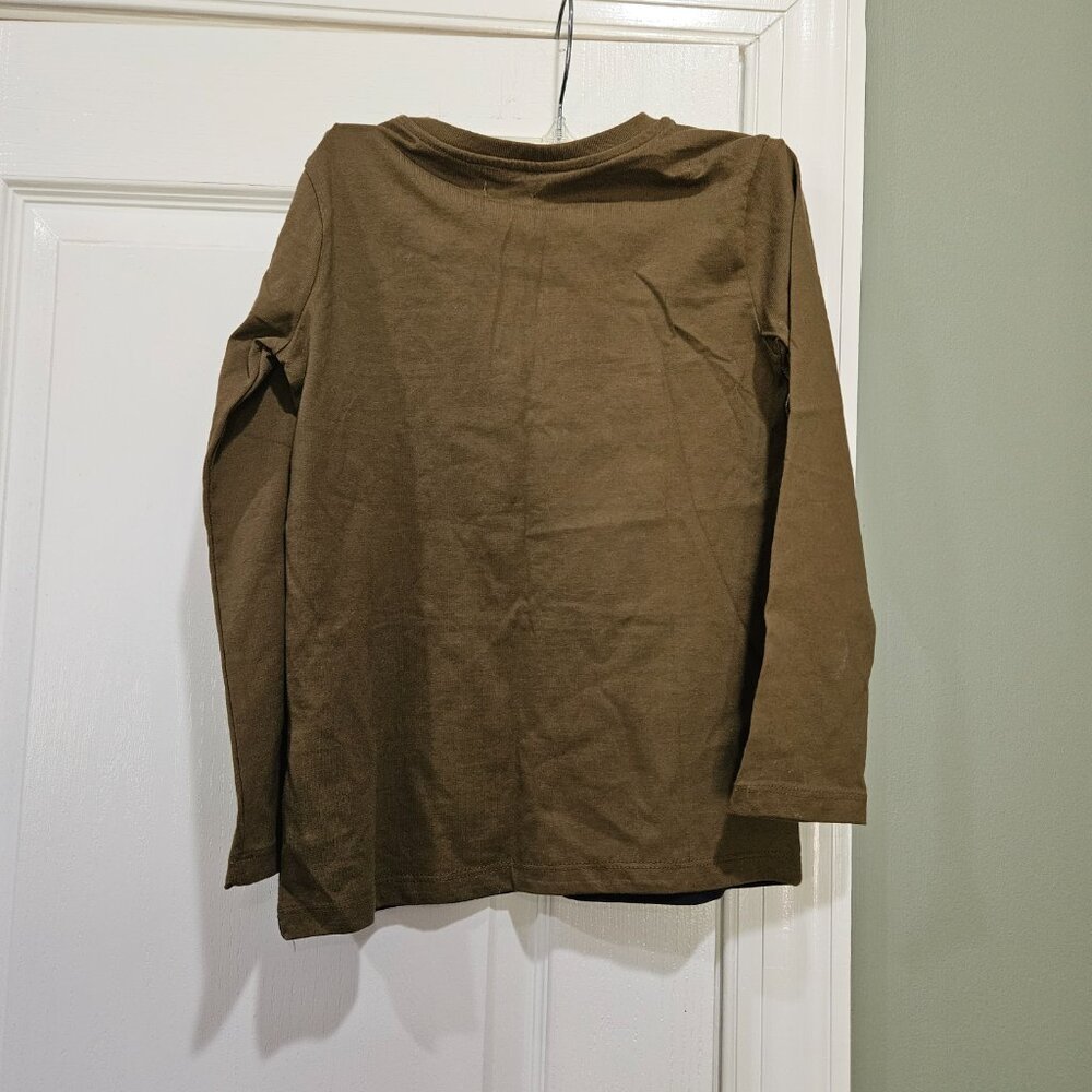 Art & Eden Boy's Size 10‎ Long Sleeve Color Block Pocket Tee NWT - Picture 5 of 5